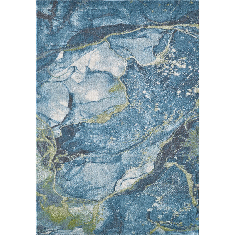 Abstract Indoor Rug, Rectangle 7'10" x 10'10"