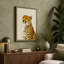 Cheetah in Profile Boho 1 Piece Wrapped Canvas Wall Art-1532914989-1532914978
