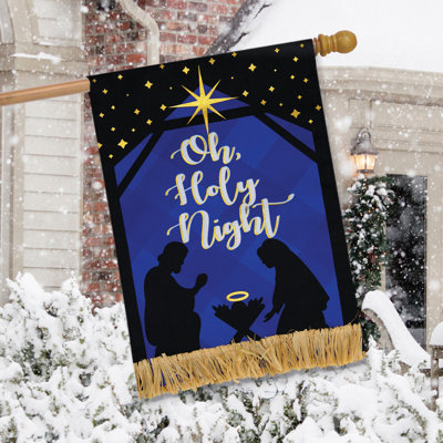 Drapeau de la crèche de Noël Nativité