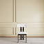 Ensemble de 2 chaises de salle à manger rembourrées en velours blanc pur