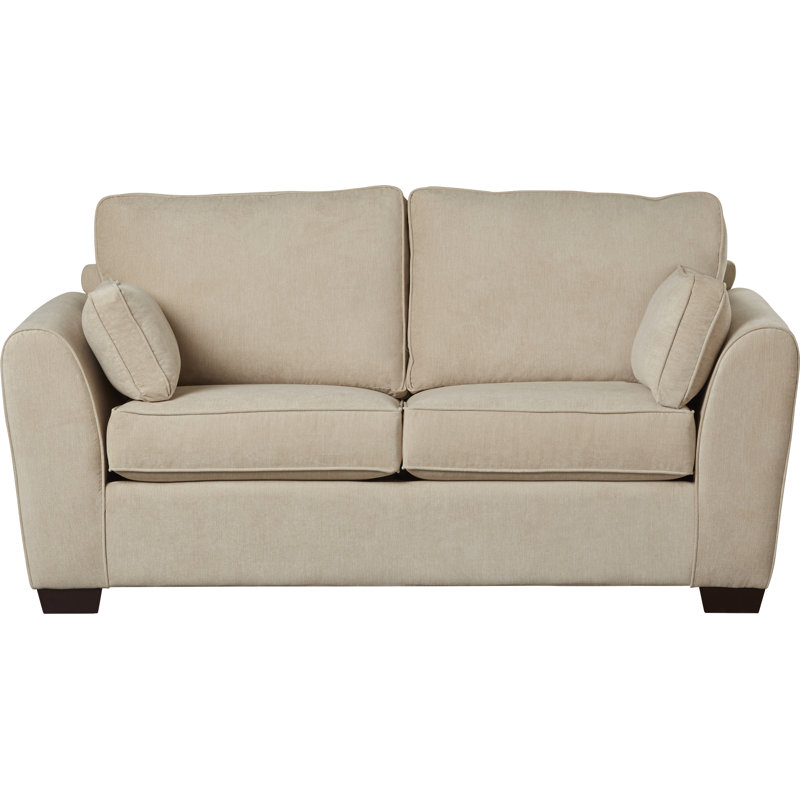 Bulma 2 Seater Sofa Bed, Cream Polyester Blend