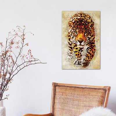 Leopard 1 Piece Wrapped Canvas Wall Art