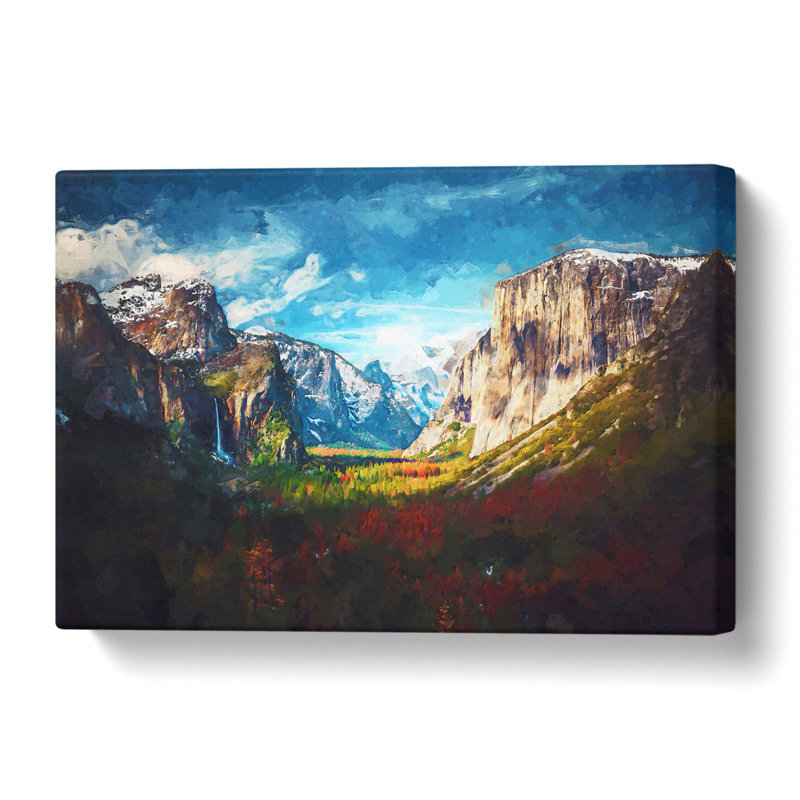 Tunnel View Of Yosemite - Wrapped Canvas Print, 50 cm H x 76 cm W
