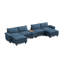 Canapé modulaire en coin avec console de rangement et 2 repose-pieds Colbey-123817977