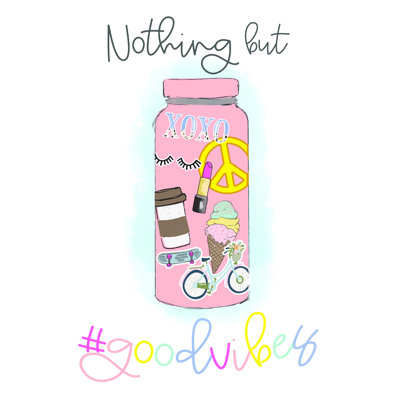 " Waterbottle With Stickers "