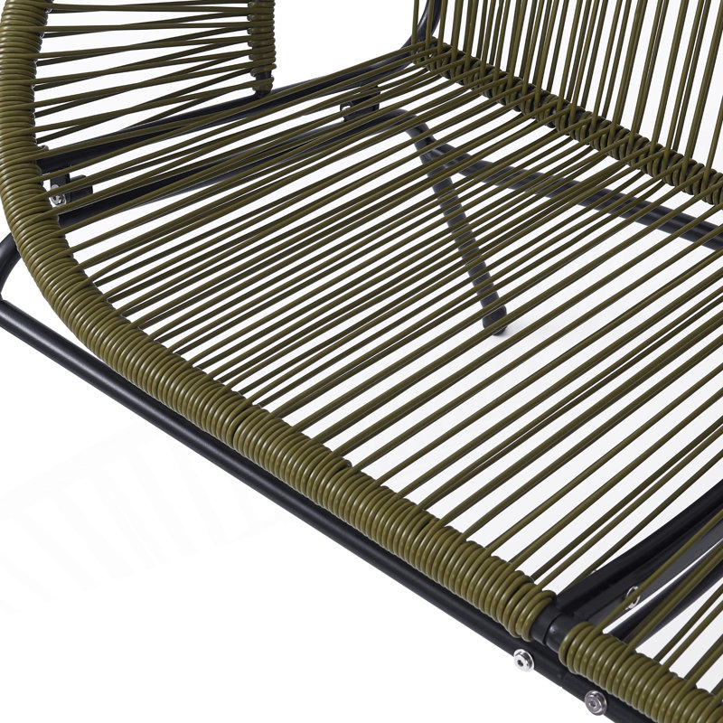 Causeuse de patio avec hamac moderne, Green
