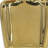 8" Gold Ceramic Modern Abstract Table Vase