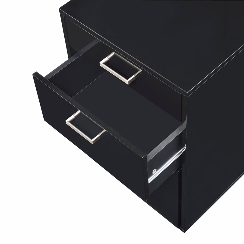 Rectangular File Cabinet With 3 Drawers