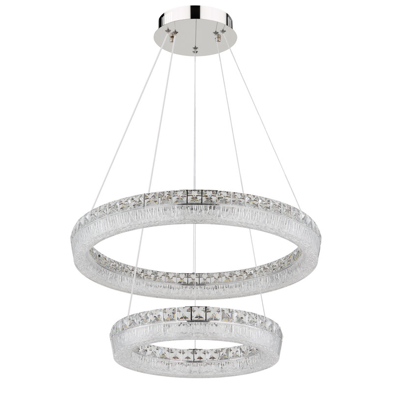 Belizanda 1 - Light Chrome LED Geometric Pendant