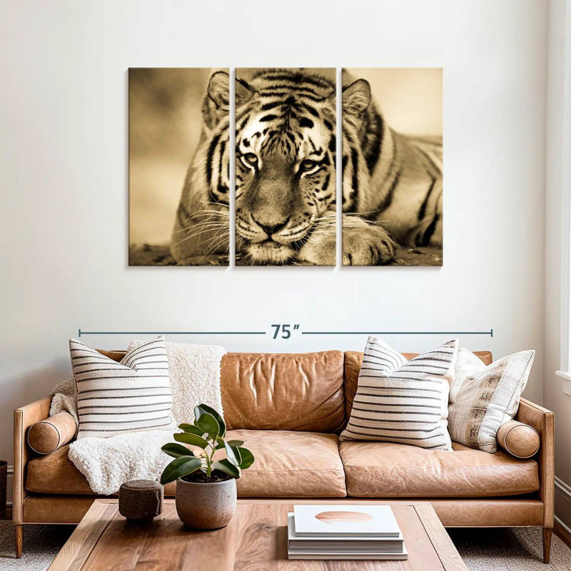 Ferocious Tiger III, 36" H x 57" W