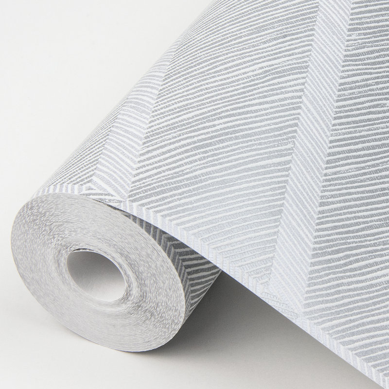 Rouleau de papier peint L 33 pi x l 20,5 po Aspen, Gris