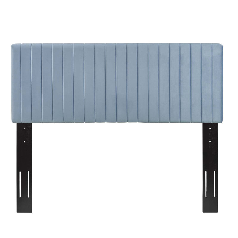 Modway Carson Carrington Stryn Velvet Headboard, Light Blue, Full/Queen