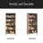 5-Shelf Bookshelf With Concealed Storage
