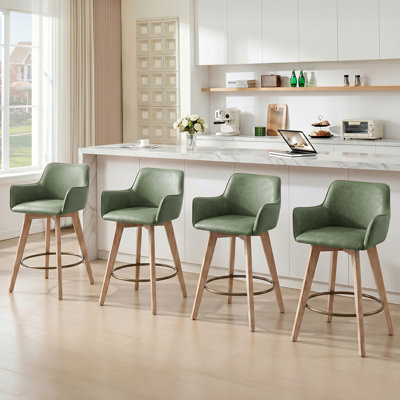 Ashwell 360° Swivel and Floor Protection: The smooth swivel seat allows easy movement and conversation while felt pads help protect hard flooring from scratches.