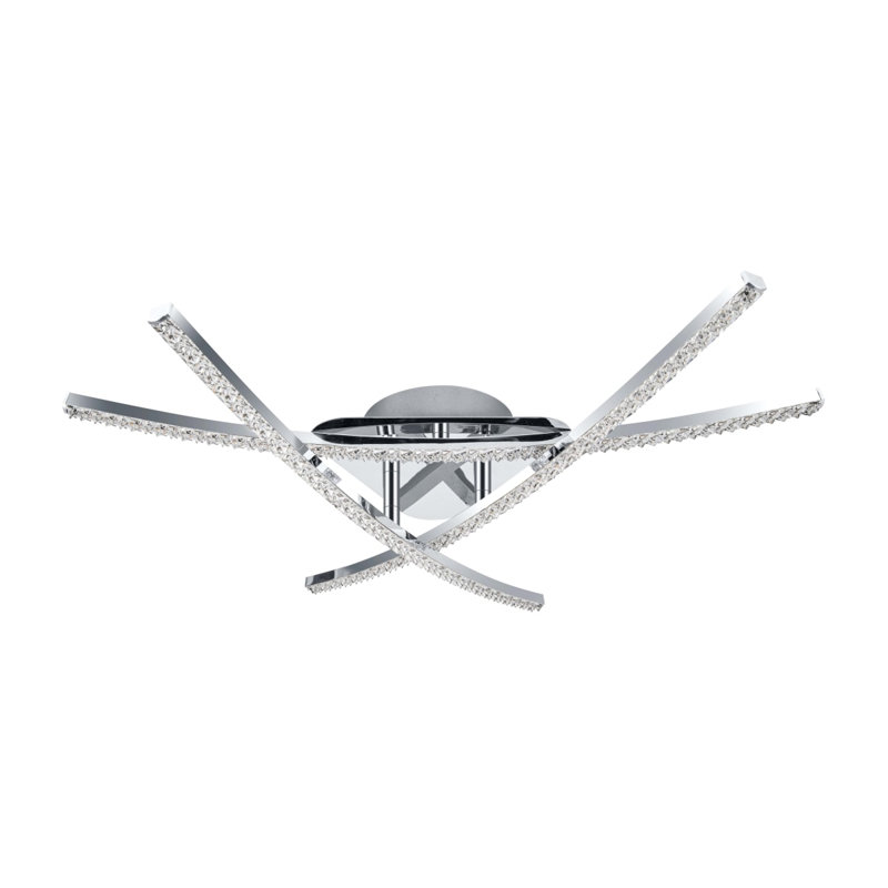 Samford 3 Light Built-in, Integrated LED, Beaded, Modern Ceiling Flush Light - 57x50x10cm, non-dimmable, 3,000K Neutral white