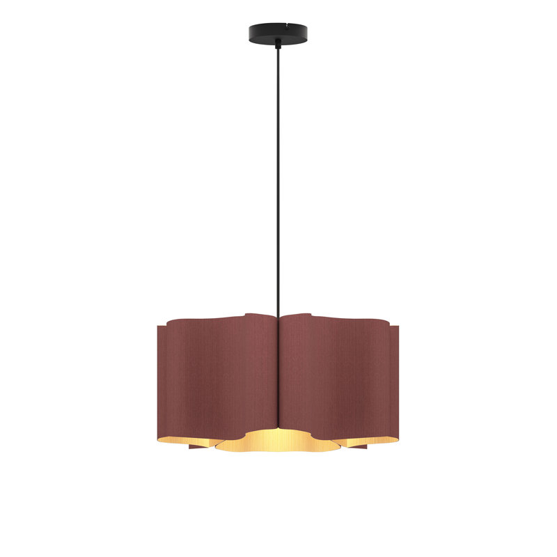 Luminaire suspendu simple 1 lumière Paulina, Violet