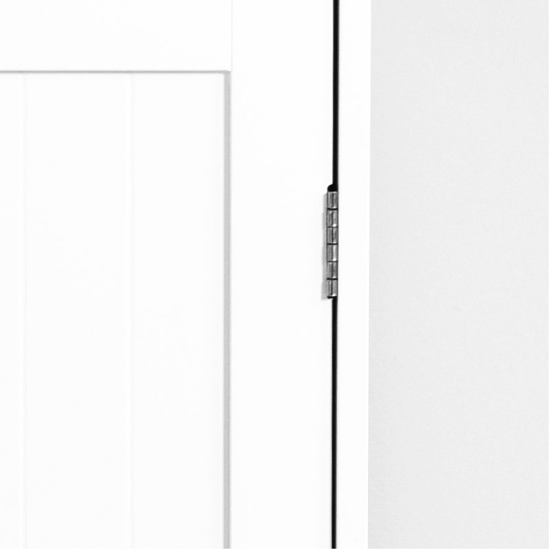 Bathroom Storage Cabinet In White - Adjustable Shelf And Routed Handle Drawers, Made Of Solid With Drawers For Organizing, Construction