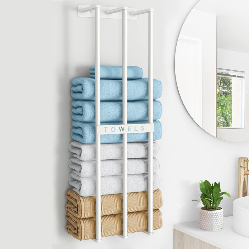 Maighread 1 Wall Towel Rack, White