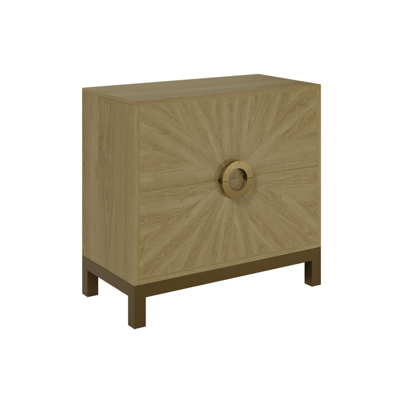 Easton Solid Wood 90cm W 2 - Drawer Chest of Drawers