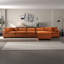Canapé modulaire en velours orange brûlé Hayward-1061220926