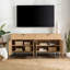 Meuble télé 69 po avec rangement, console multimédia moderne avec 2 tiroirs et 4 portes pour le salon-329548144