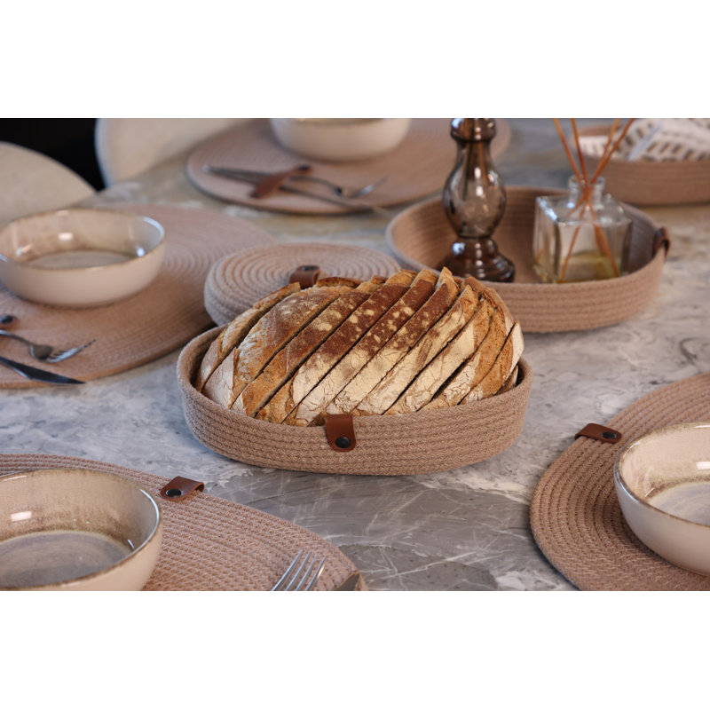 Ebern Designs Decorative Basket, Beige