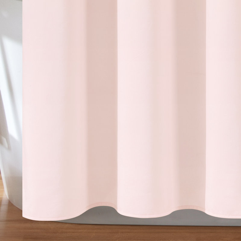 Danielo Polyester Shower Curtain, Blush