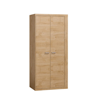 Landrum 2 Door Solid + Manufactured Wood Wardrobe