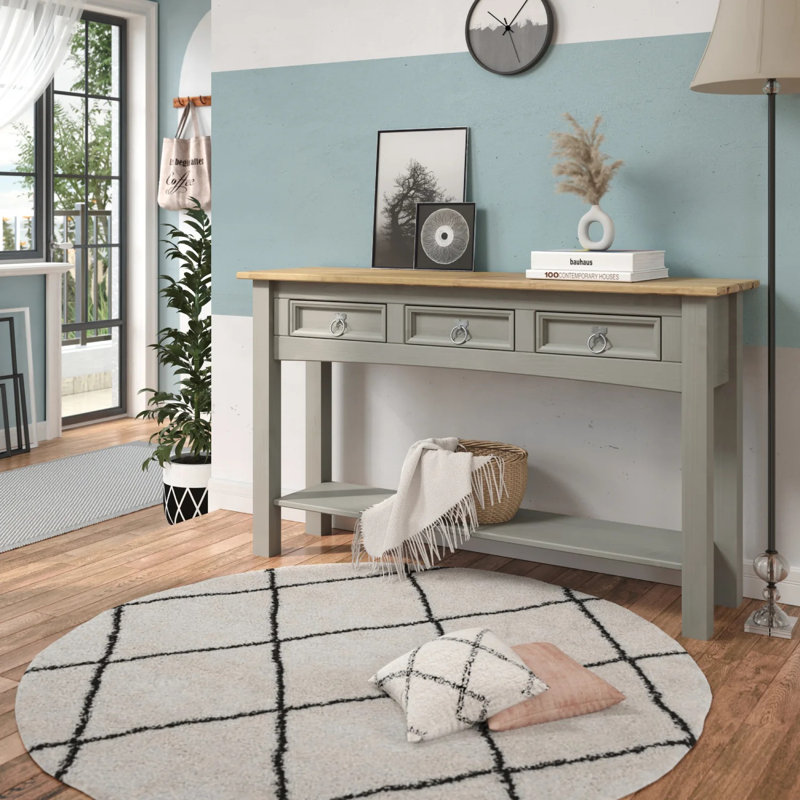 122cm Solid Wood Console Table