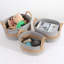 Woven Storage Baskets With Handles Set Of 4 Decorative Bins