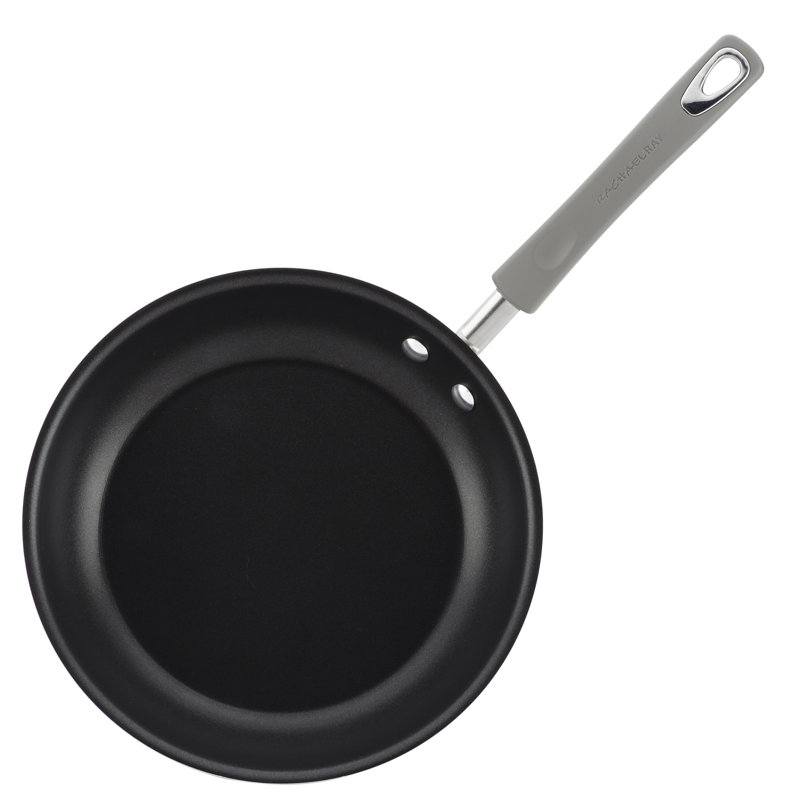 Gray 14-Piece Nonstick Aluminum Cookware Set with Enamel Finish
