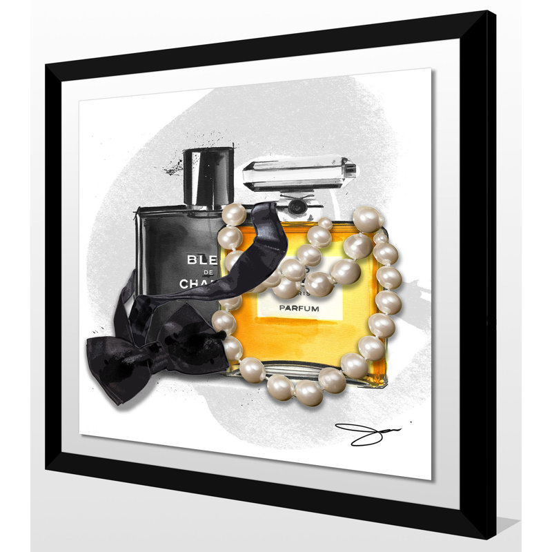 «His and Hers», reproduction de peinture à l'aquarelle, Encadrement en plexiglas espresso, H 27,5 po x l 27,5 po x P 0,75 po