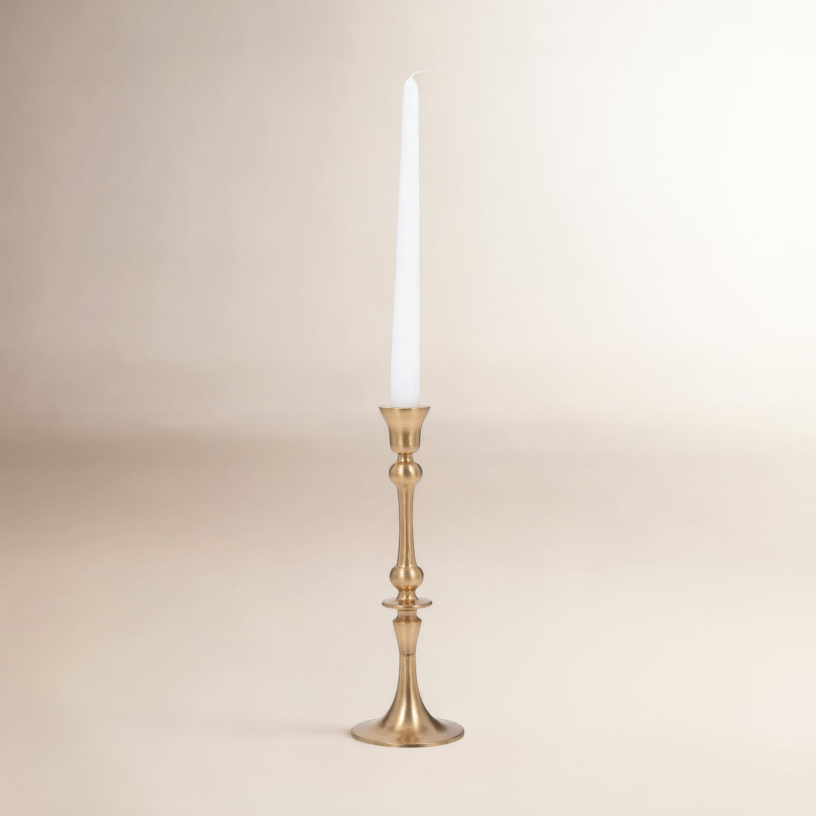 Camryn Aluminum Candlestick Holder, Gold