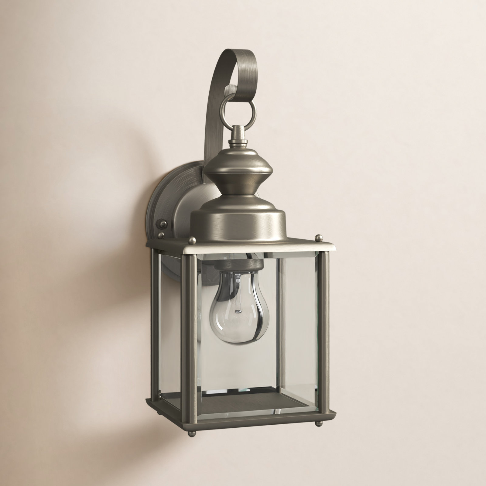 Tiernan Aluminum Wall Light, Black, 12.5"H x 5.25"W x 5.75"D