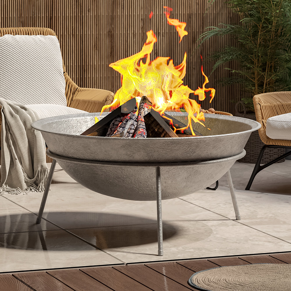 Snead Steel Charcoal/Wood Burning Fire Pit