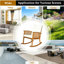 Chaise berçante de jardin avec coussins Zehr