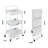Foldable 3 Tier Metal Utility Rolling Cart-114530644
