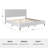 Martha Stewart Britta Upholstered Platform Bed With Piped Detail Headboard-97967475-97967476