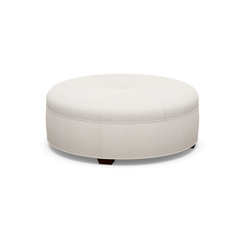 Round Ottoman, 2243-77, Walnut