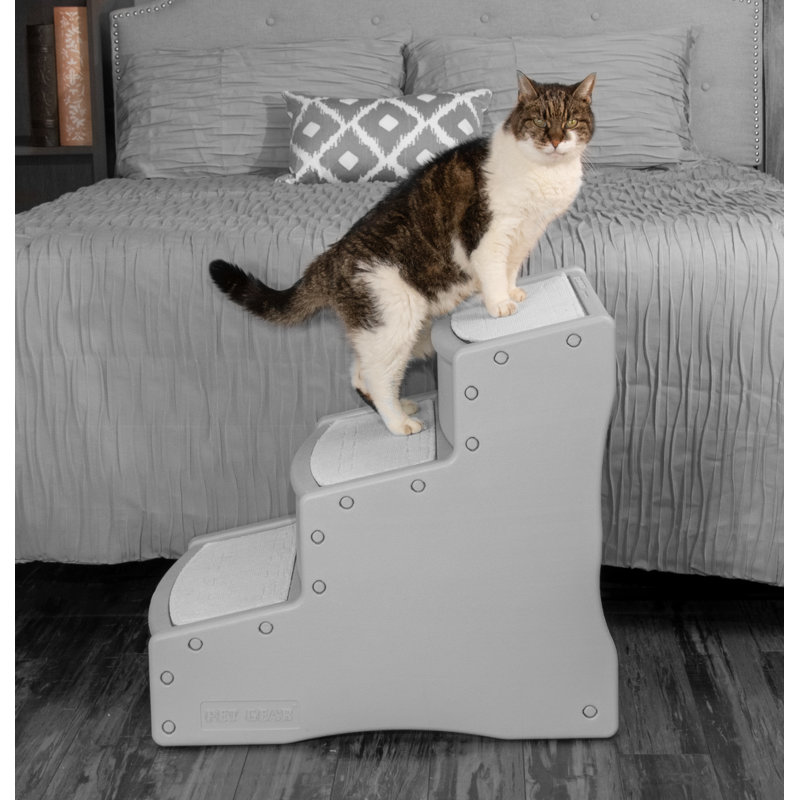 Escalier facile pour animaux 3 marches, 23" H x 16" W x 25" D