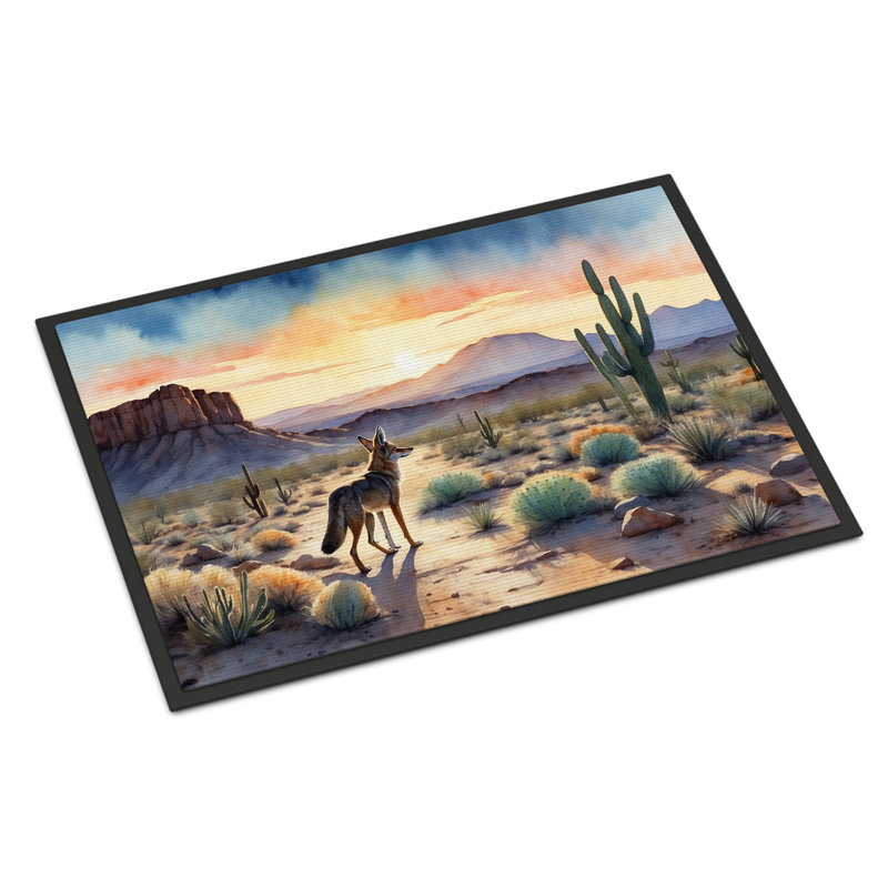 Paillasson Desert Sunset Coyote, L 24 po x L 36 po