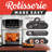 Gourmia 14 Quart Digital Air Fryer Oven With Rotisserie, 12 Presets, Dishwasher-safe Accessories, Stainless Steel, 1750w-123844078
