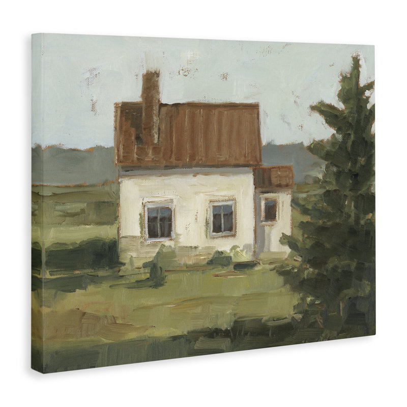 Art mural sur toile Seclusion Cottage View, conception par Ethan Harper, H 30 po x l 40 po