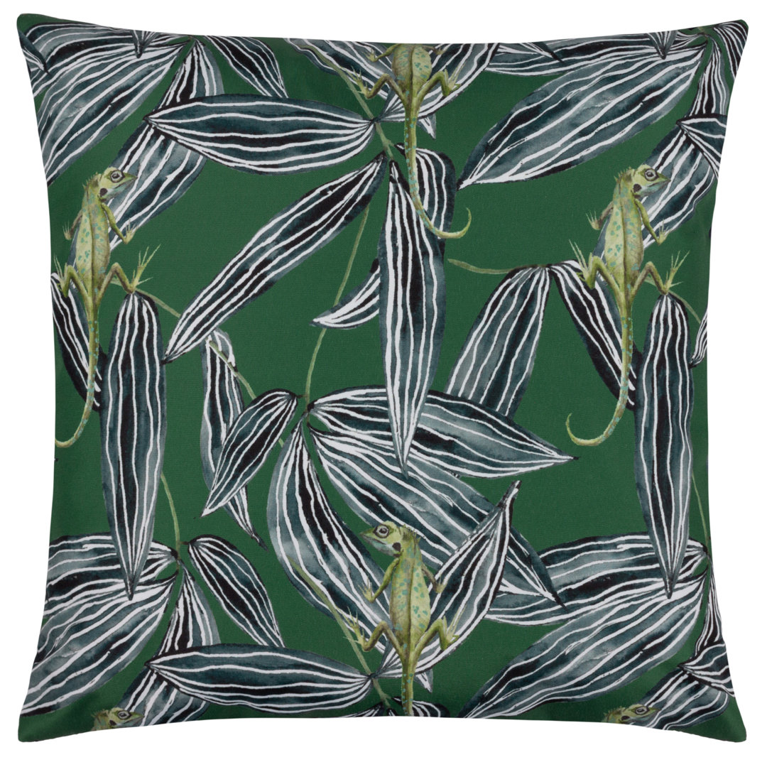 Indoor / Outdoor Floral Square Scatter Cushion with Filling