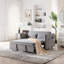 Canapé-lit convertible futon 3 en 1, canapé-lit en velours de 55 po avec 2 coussins, dossier inclinable, poches latérales pour le salon, canapé-lit-218602361