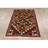 One-of-a-Kind 3'4" X 4'9" New Age Wool Area Rug in Multicolor