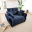 Canapé ergonomique à une place avec coussins de soutien à haute résilience et coussins décoratifs, conception moderne facile à assembler pour le salon, le bureau et le bureau-1580247119