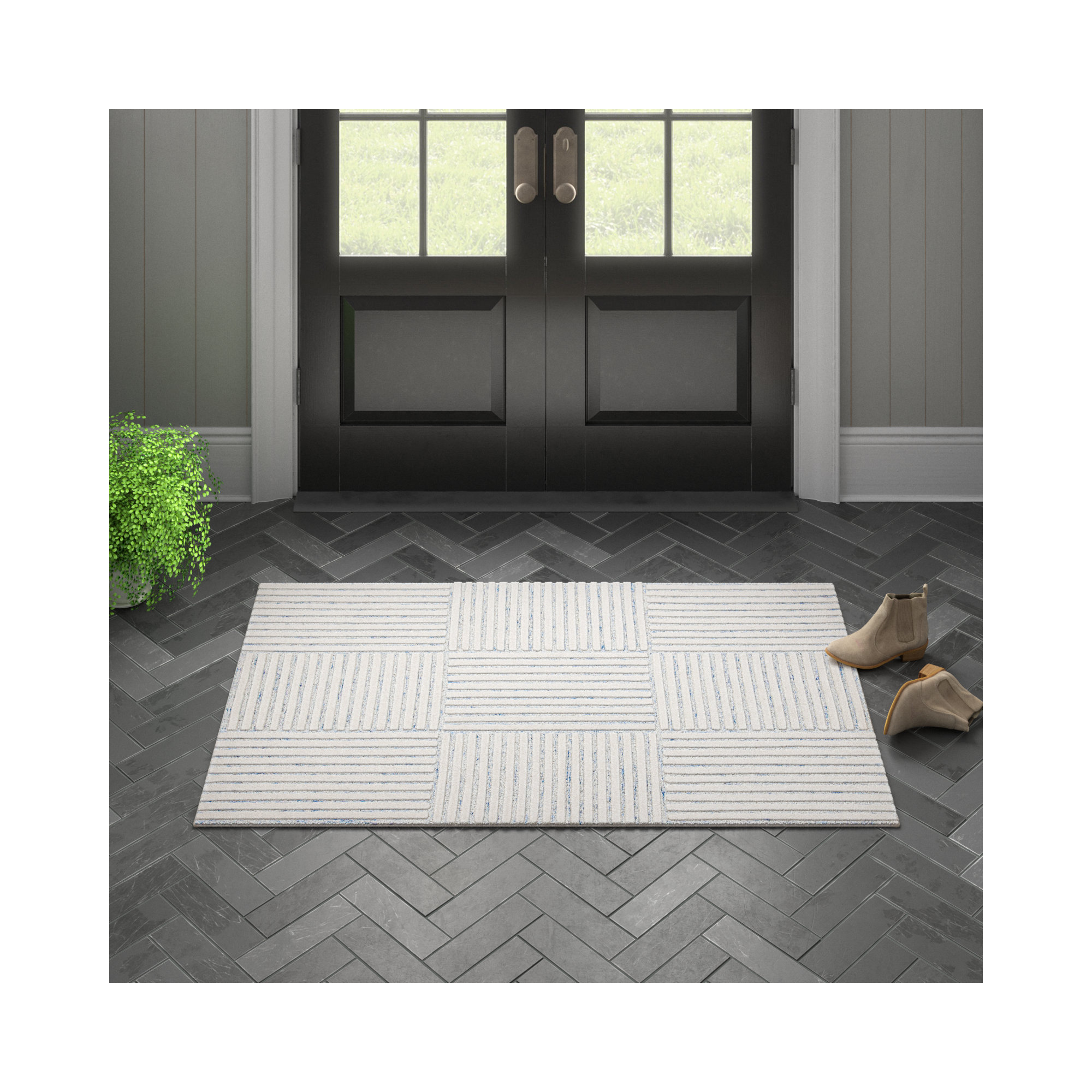 Asgari Handmade Wool Rug, Rectangle 3' x 5'