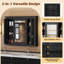 Armoire à pharmacie murale avec miroir et 4 tablettes - Au-dessus de la toilette