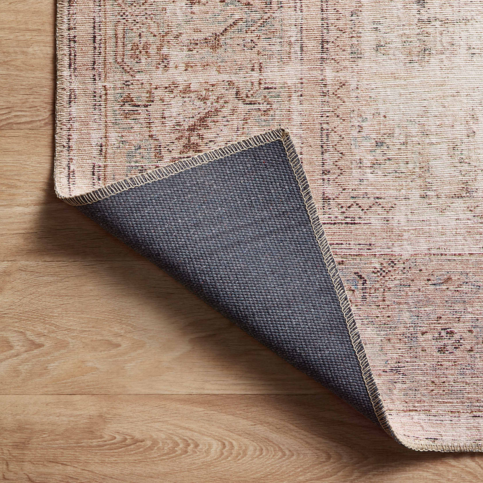 Georgie Oriental Ocean/Sand Area Rug, Square 1'6"